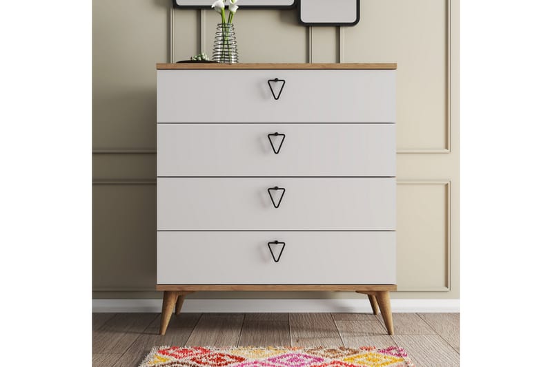 Kommode Zakkum 80x90,8 cm - Brun - Oppbevaring - Oppbevaringsmøbler - Kommode