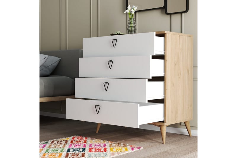 Kommode Zakkum 80x90,8 cm - Brun - Oppbevaring - Oppbevaringsmøbler - Kommode