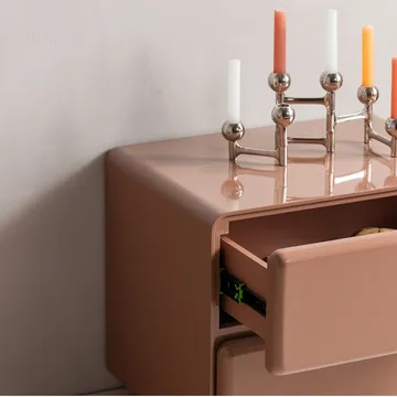 Kommode/Nattbord Lustra 57 cm - Gammelrosa - Oppbevaring - Oppbevaringsmøbler - Kommode