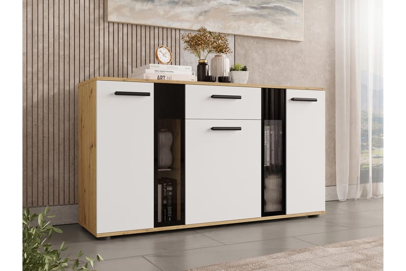 Komoda Leagreen 140 cm - Tre/natur/Hvit - Oppbevaring - Oppbevaringsmøbler - Kommode
