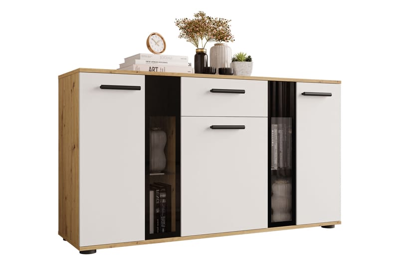 Komoda Leagreen 140 cm - Tre/natur/Hvit - Oppbevaring - Oppbevaringsmøbler - Kommode