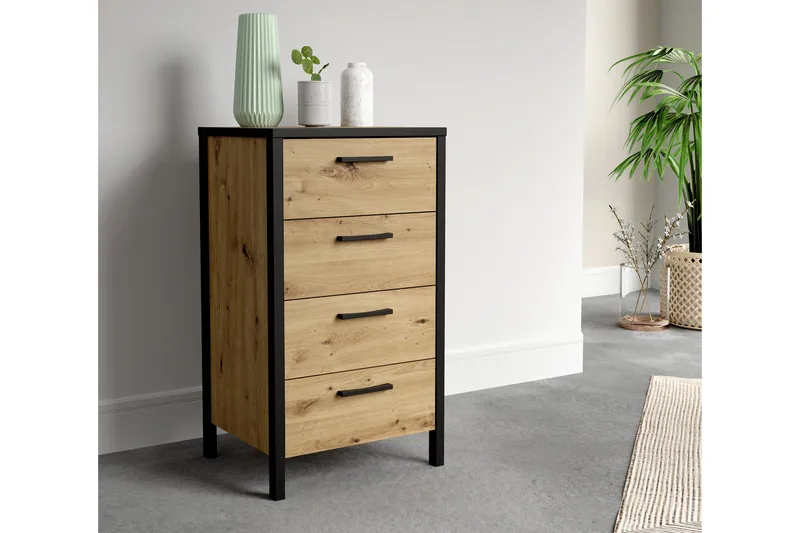 Koufalia Kommode 40x51 cm - Brun/Svart - Oppbevaring - Oppbevaringsmøbler - Kommode