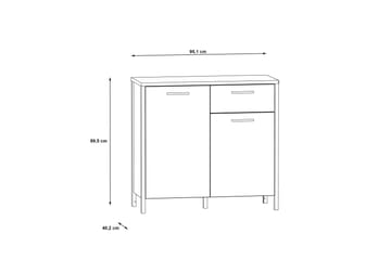 Koufalia Kommode 40x95 cm - Brun/Svart - Oppbevaring - Oppbevaringsmøbler - Kommode