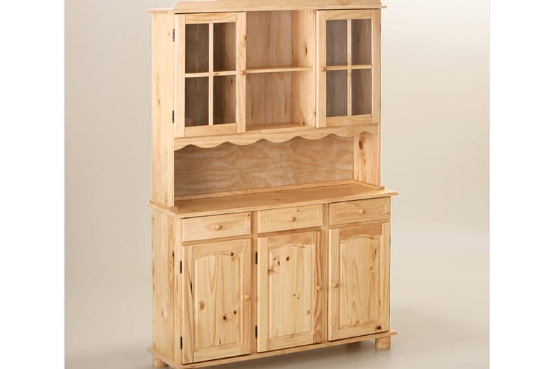 Leksand Vitrineskap 130 cm - Furu - Oppbevaring - Oppbevaringsmøbler - Kommode