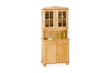 Leksand Vitrineskap 88 cm - Furu - Oppbevaring - Oppbevaringsmøbler - Kommode
