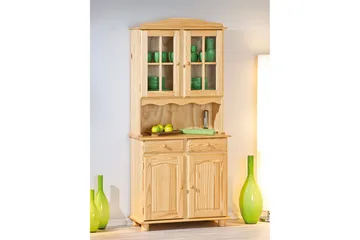 Leksand Vitrineskap 88 cm - Furu - Oppbevaring - Oppbevaringsmøbler - Kommode