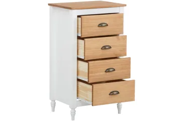 Lenham Kommode 45x35 cm 4 Skuffer - Hvit - Oppbevaring - Oppbevaringsmøbler - Kommode