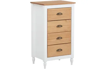 Lenham Kommode 45x35 cm 4 Skuffer - Hvit - Oppbevaring - Oppbevaringsmøbler - Kommode