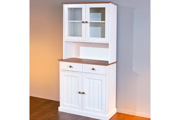 Livesey Skjenkvitrine - Hvit/Natur - Oppbevaring - Oppbevaringsmøbler - Kommode