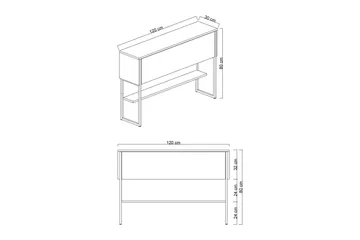 Luxe Kommode 120 cm - Beige/Svart - Oppbevaring - Oppbevaringsmøbler - Kommode