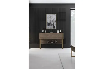 Luxe Kommode 120 cm - Gull/Valnøtt - Oppbevaring - Oppbevaringsmøbler - Kommode