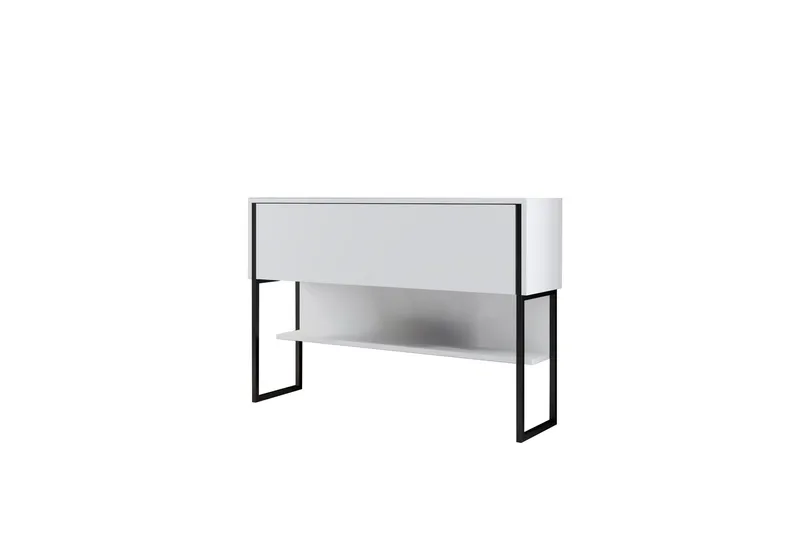 Luxe Kommode 120 cm, Svart/Hvit