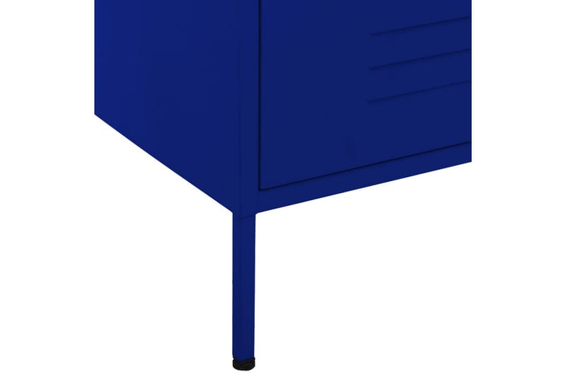 Kommode marineblå 80x35x101,5 cm stål - Blå - Kommode - Entrekommode - Entreoppbevaring