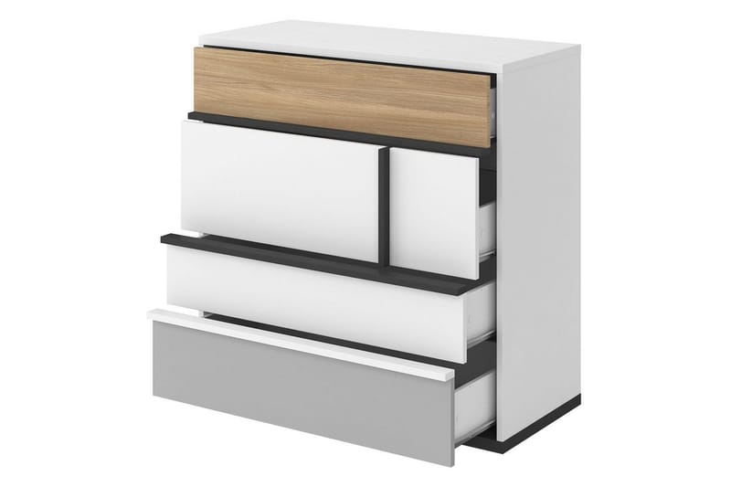 Metropolitan Bureau - Brun/Hvit/Lysegrå/Sort - Oppbevaring - Oppbevaringsmøbler - Kommode