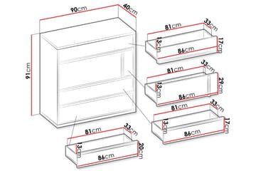 Metropolitan Bureau - Brun/Hvit/Lysegrå/Sort - Oppbevaring - Oppbevaringsmøbler - Kommode