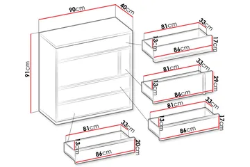 Metropolitan Bureau - Brun/Hvit/Lysegrå/Sort - Oppbevaring - Oppbevaringsmøbler - Kommode