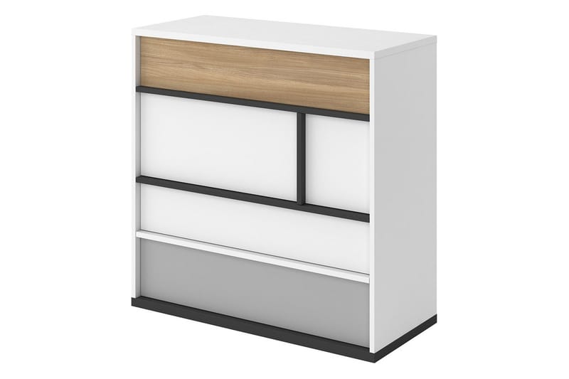 Metropolitan Bureau, Brun/Hvit/Lysegrå/Sort