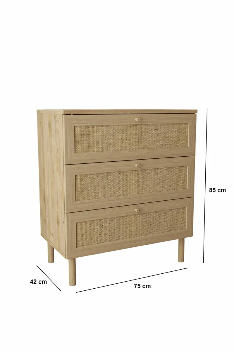 Meyloren kommode 75 cm - Beige - Oppbevaring - Oppbevaringsmøbler - Kommode