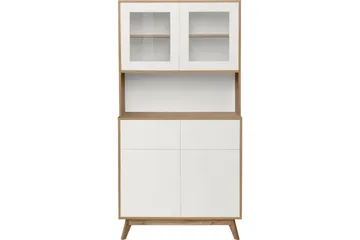 Mohak Kommode m. Overskap - Hvit/Brun - Oppbevaring - Oppbevaringsmøbler - Kommode