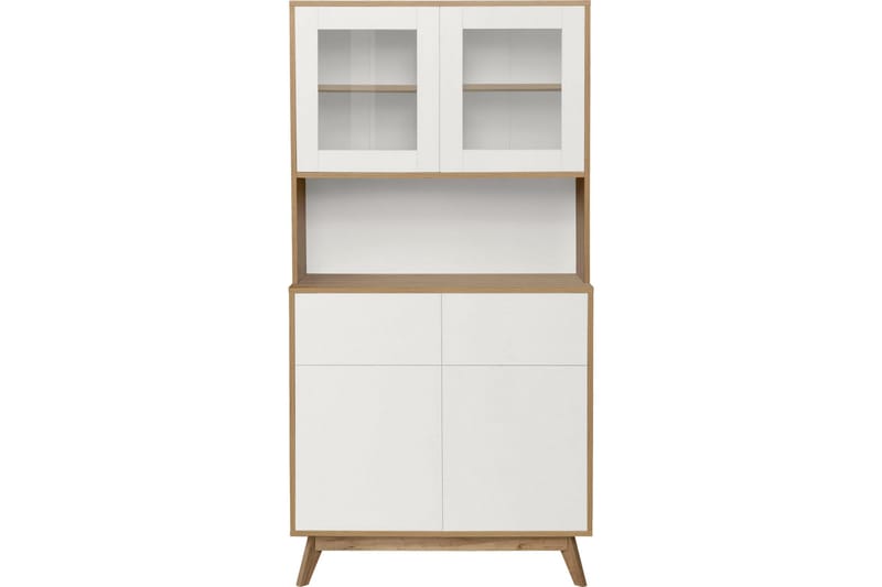 Mohak Kommode m. Overskap - Hvit/Brun - Oppbevaring - Oppbevaringsmøbler - Kommode