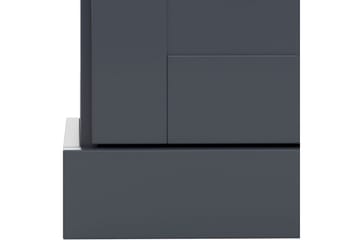 Kommode Motala 75x35x80 cm, Antrasitt/Eik - 75x35x80 cm, Antrasitt/Eik - Oppbevaring - Oppbevaringsmøbler - Kommode