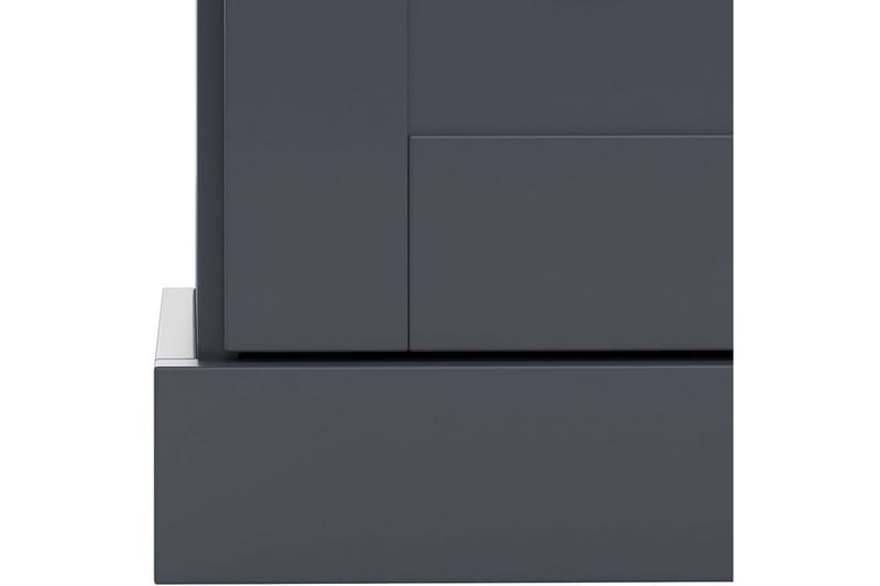 Kommode Motala 75x35x80 cm, Antrasitt/Eik - 75x35x80 cm, Antrasitt/Eik - Oppbevaring - Oppbevaringsmøbler - Kommode