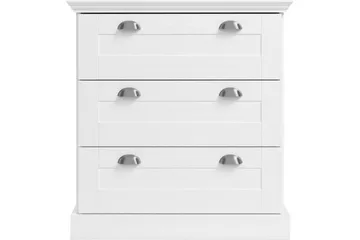 Kommode Motala 75x35x80 cm, Hvit - 75x35x80 cm, Hvit - Oppbevaring - Oppbevaringsmøbler - Kommode