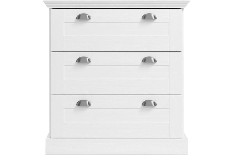 Kommode Motala 75x35x80 cm, Hvit - 75x35x80 cm, Hvit - Oppbevaring - Oppbevaringsmøbler - Kommode
