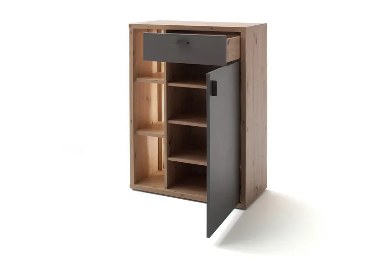 Nacimento Kommode 37x76 cm - Grå/Natur - Oppbevaring - Oppbevaringsmøbler - Kommode