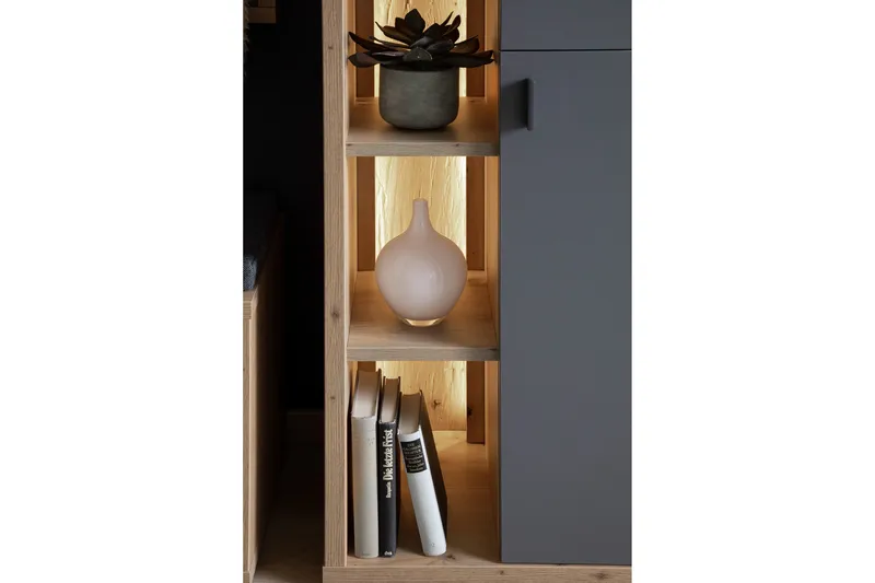 Nacimento Kommode 37x76 cm - Grå/Natur - Oppbevaring - Oppbevaringsmøbler - Kommode