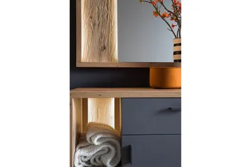 Nacimento Kommode 37x76 cm - Grå/Natur - Oppbevaring - Oppbevaringsmøbler - Kommode