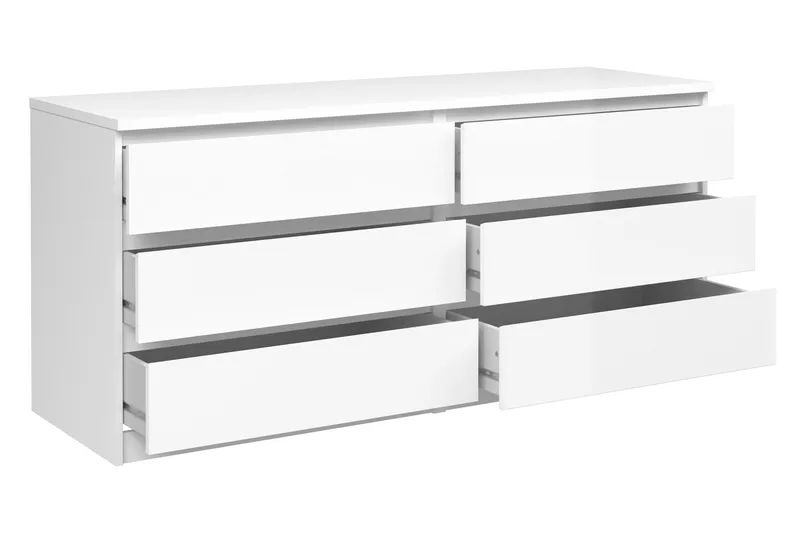 Naia Kommode 154 cm - Hvit/Høyglans - Oppbevaring - Oppbevaringsmøbler - Kommode