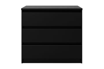 Naia Kommode 77 cm Stor 3 Skuffer - Mattsvart - Oppbevaring - Oppbevaringsmøbler - Kommode