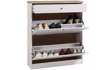 Naveen Skoboks 90 cm - Hvit|Brun - Oppbevaring - Oppbevaringsmøbler - Kommode