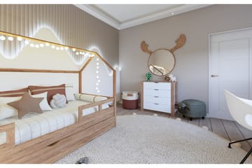 Nordhs Kommode 90 cm - Lys brun/Hvit - Oppbevaring - Oppbevaringsmøbler - Kommode