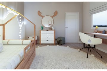 Nordhs Kommode 90 cm - Lys brun/Hvit - Oppbevaring - Oppbevaringsmøbler - Kommode