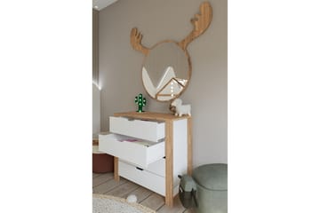 Nordhs Kommode 90 cm - Lys brun/Hvit - Oppbevaring - Oppbevaringsmøbler - Kommode