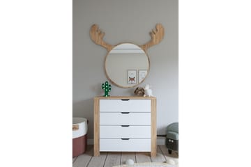 Nordhs Kommode 90 cm - Lys brun/Hvit - Oppbevaring - Oppbevaringsmøbler - Kommode