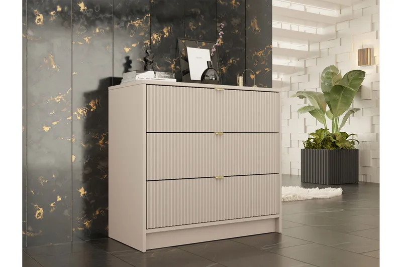 Novaj Highboard - Beige - Oppbevaring - Oppbevaringsmøbler - Kommode