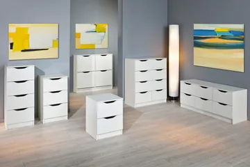 Novalis Kommode - Hvit - Oppbevaring - Oppbevaringsmøbler - Kommode