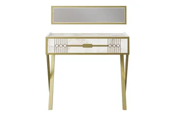 Ocotla Kommode 90x32 cm Skuff - Hvit - Møbler - Bord - Sminkebord & toalettbord - Sminkebord med speil