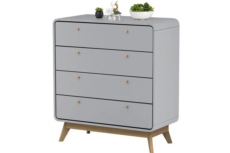 Olivet Kommode 80x39 cm - Grå - Oppbevaring - Oppbevaringsmøbler - Kommode