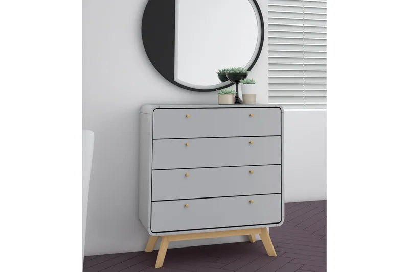 Olivet Kommode 80x39 cm - Grå - Oppbevaring - Oppbevaringsmøbler - Kommode