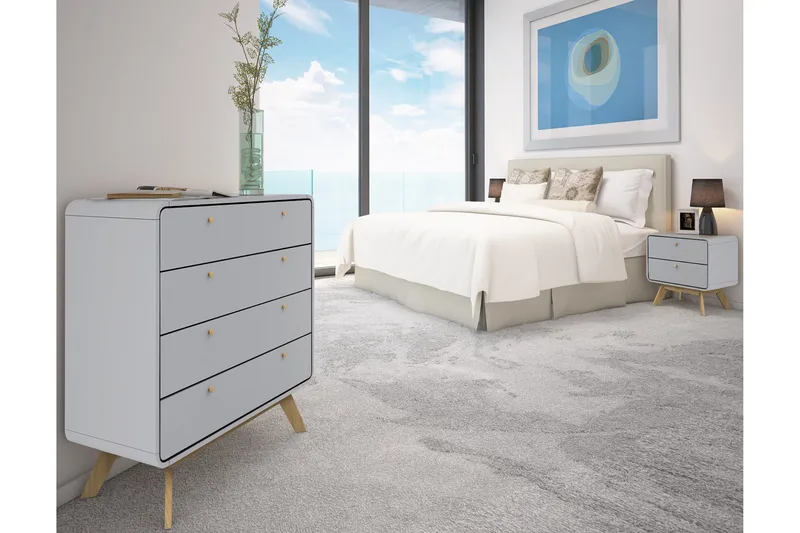 Olivet Kommode 80x39 cm - Grå - Oppbevaring - Oppbevaringsmøbler - Kommode