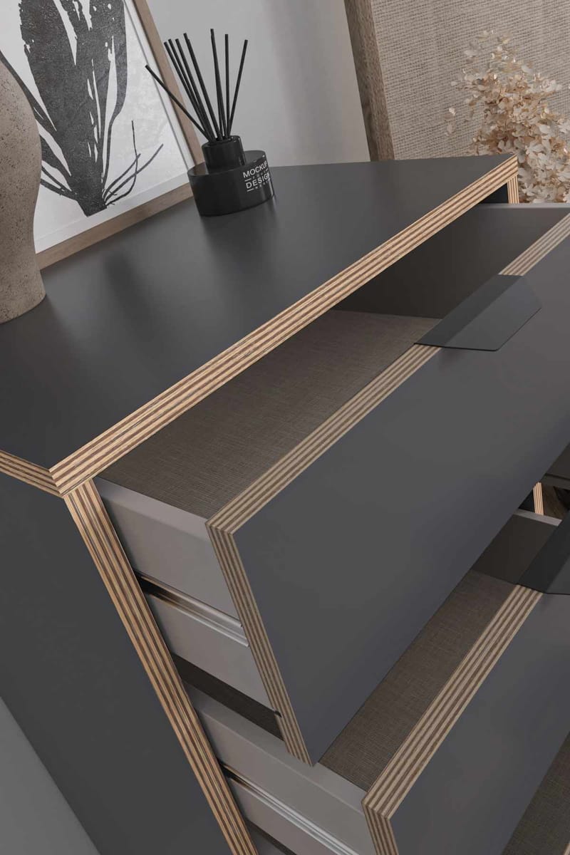 Olyros kommode 105 cm - Antrasitt - Oppbevaring - Oppbevaringsmøbler - Kommode