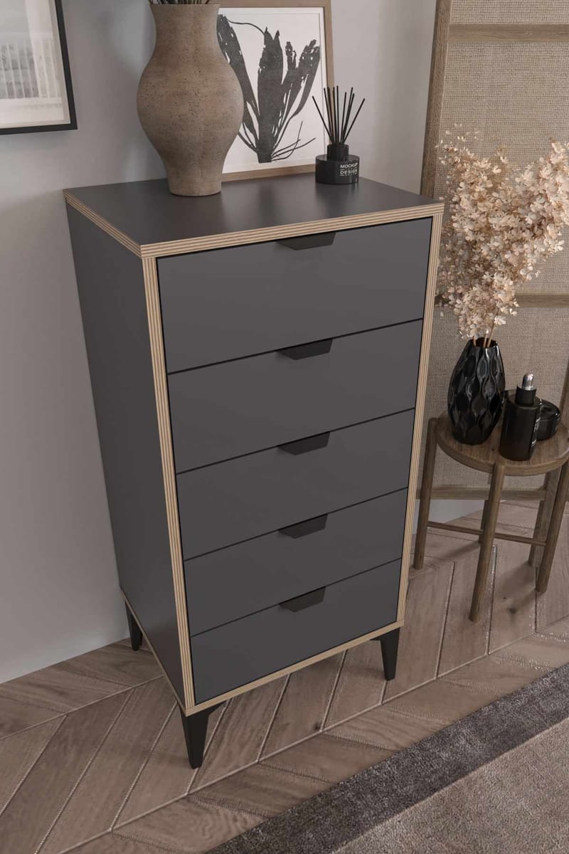 Olyros kommode 105 cm - Antrasitt - Oppbevaring - Oppbevaringsmøbler - Kommode