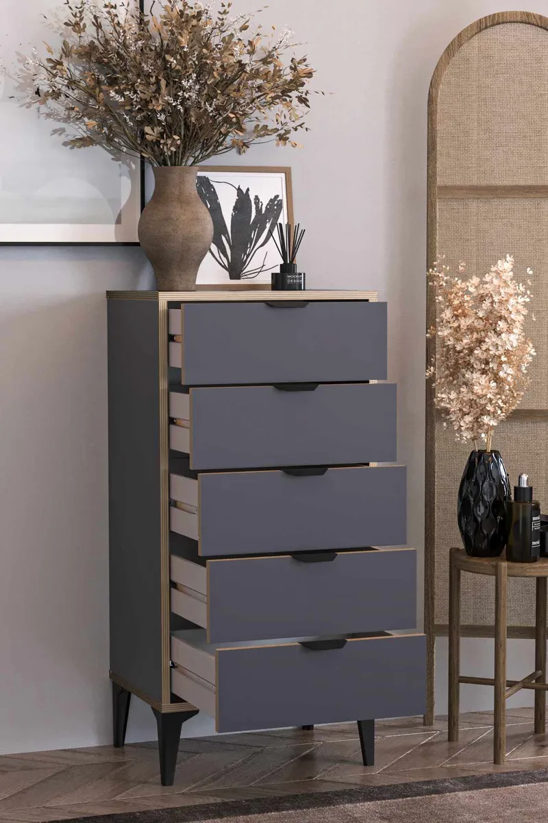 Olyros kommode 105 cm - Antrasitt - Oppbevaring - Oppbevaringsmøbler - Kommode