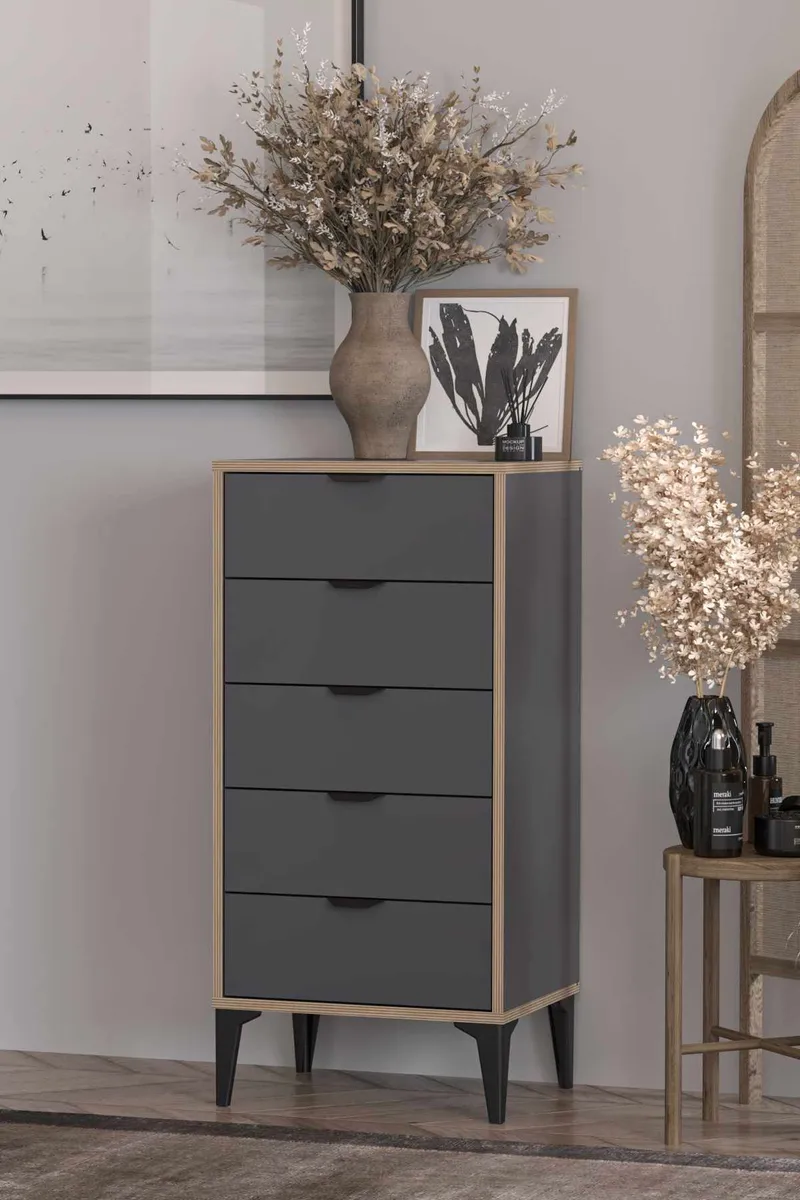 Olyros kommode 105 cm - Antrasitt - Oppbevaring - Oppbevaringsmøbler - Kommode