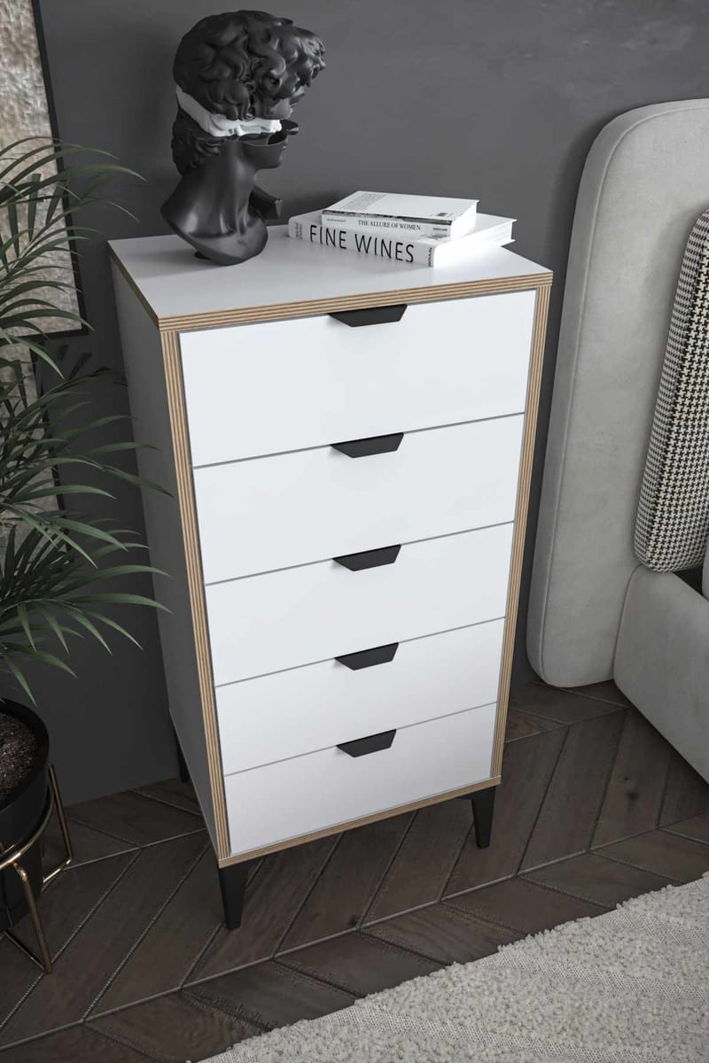 Olyros kommode 105 cm - Hvit - Oppbevaring - Oppbevaringsmøbler - Kommode