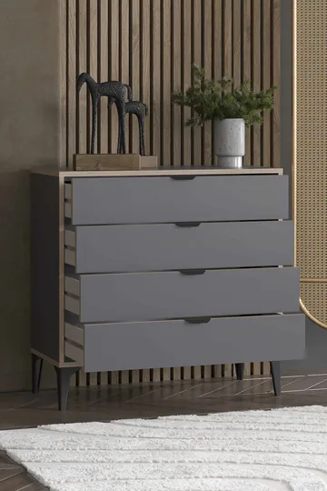 Olyros kommode 90 cm - Antrasitt - Oppbevaring - Oppbevaringsmøbler - Kommode